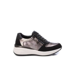 Chic Black and Silver Women's Sneakers